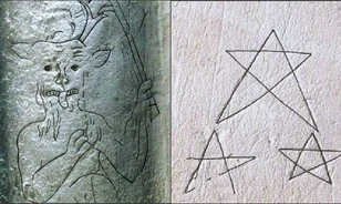 Démonoktól a pentagramokig – miről mesélnek a titokzatos középkori templomgraffitik?
