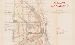 Chicago gengsztereinek búvóhelyeit jelölő, 1927-es térkép egy magyar negyedet is mutat
