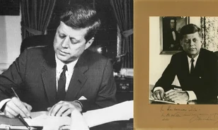 Kalapács alá kerül a fénykép, amelyet Kennedy órákkal a halála előtt írt alá
