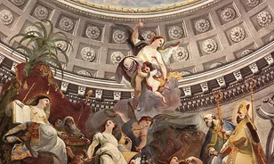 Sikeresen restaurálták a szombathelyi püspöki palota mennyezeti freskóját