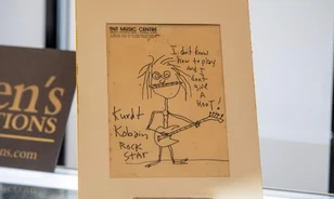 Huszonnyolcszoros áron kelt el Kurt Cobain önmagáról rajzolt karikatúrája