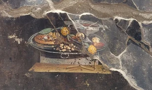 A pizza ókori ősét fedezhették fel egy pompeji freskón