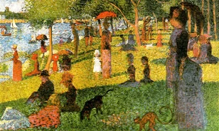 A közönség részéről is kritika érte Seurat, a pointillizmus nagymesterének képeit