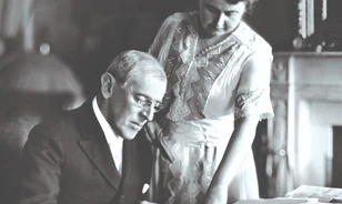 Woodrow Wilson neje az ország élén
