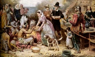 A Mayflower angol puritánjai a Hálaadás hagyományának megteremtői