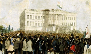 Szemerkélő esőben győzött a március 15-i forradalom 