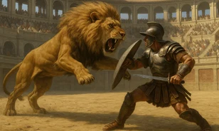 Harapásnyomok a római gladiátor csontvázán