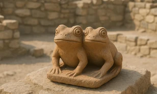 Ősi békaszobor került elő a Caral civilizáció emlékeiből