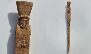 Fallikus szimbolikájú csont stylus Gela ókori műhelyéből
