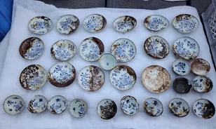 Értékes kínai porcelánt találtak egy 18. századi hajóroncsban