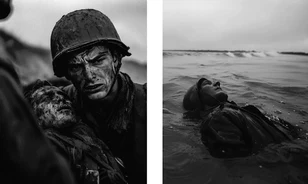 Mesterséges intelligenciával pótolták Robert Capa megsemmisült normandiai fotóit