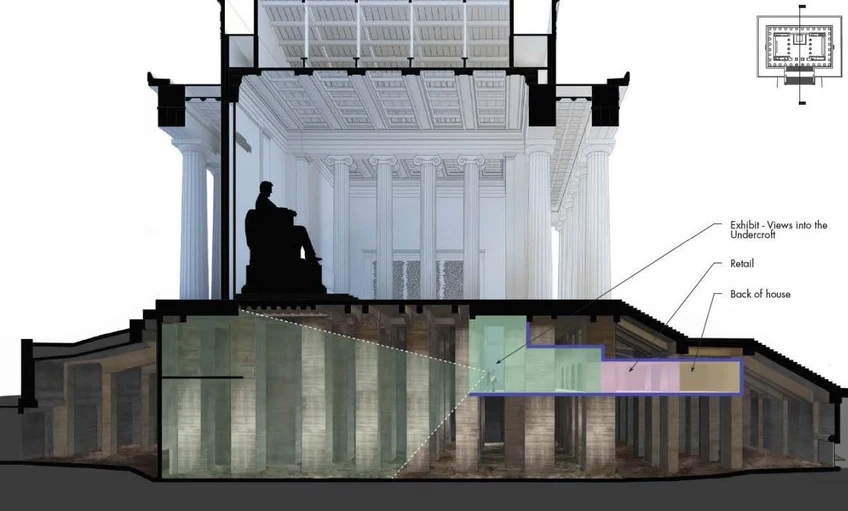 Új múzeum nyílik a washingtoni Lincoln-emlékmű pincerendszerében