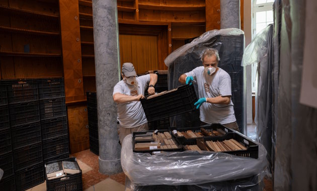 Klímatechnológiával mentik meg a Pannonhalmi Főapátság könyvtárát