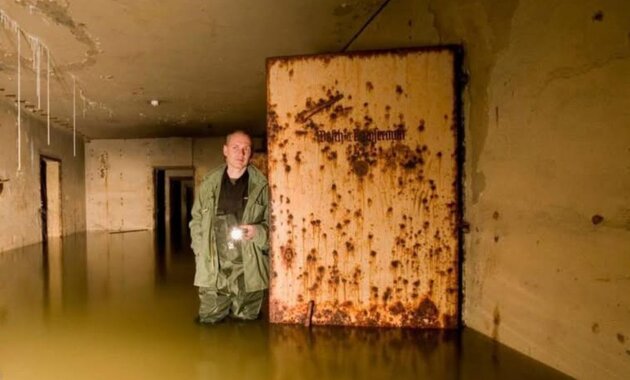 Kép a lebontásra ítélt bunker belsejéből