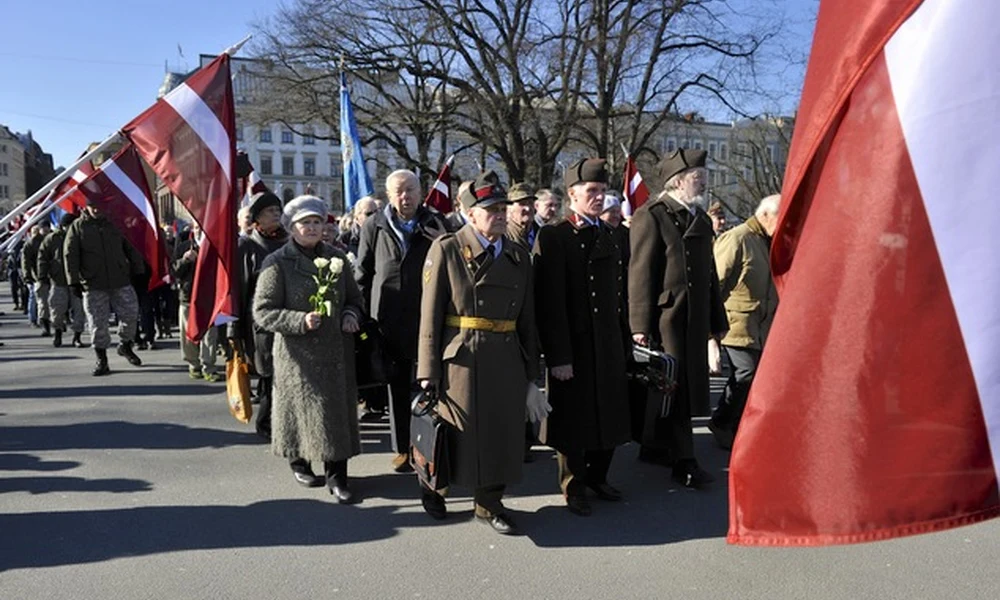 Felvonulással emlékeztek meg az SS egykori lett katonáiról