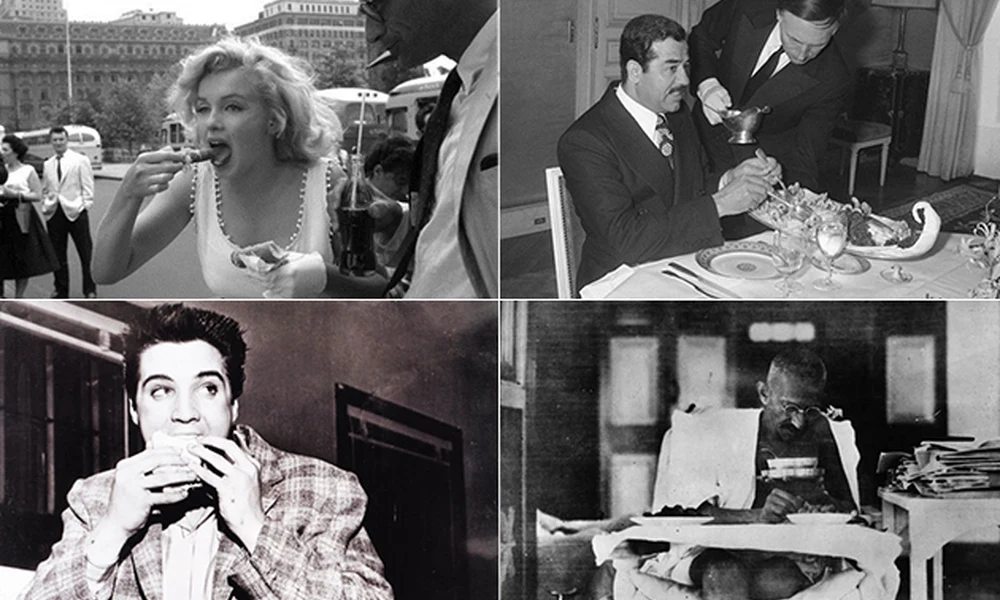 Monroe, Szaddám, Elvis és Gandhi evés közben