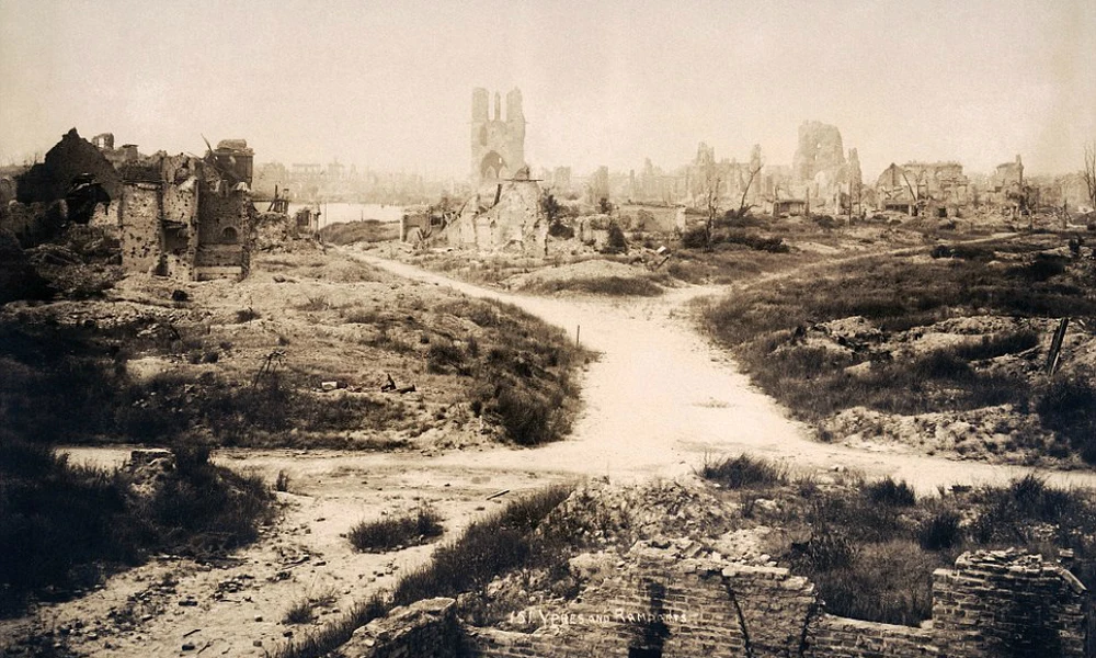 A lebombázott Ypres