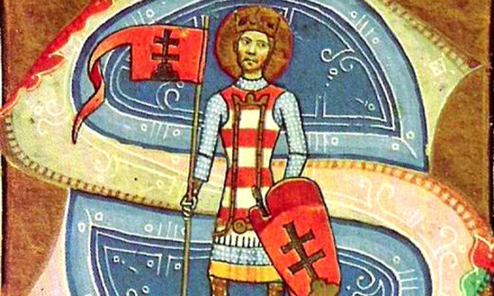 Szent István ábrázolása a Képes Krónikában