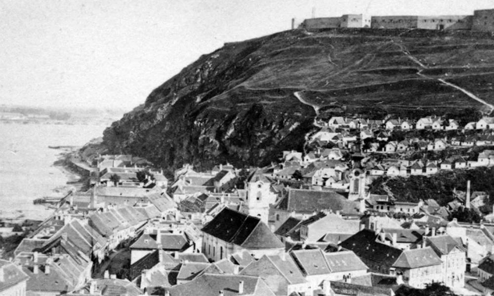A Tabán és a Gellért-hegy északi oldala 1872 körül