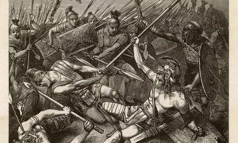 Hermann Vogel: Spartacus halála