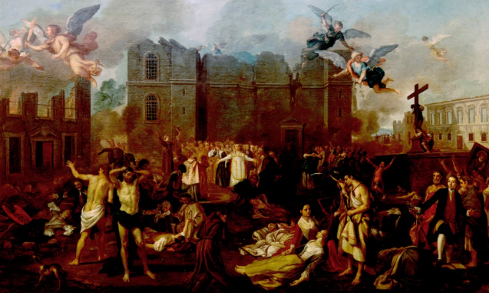 João Glama Strobërle: Az 1755-ös földrengés allegóriája