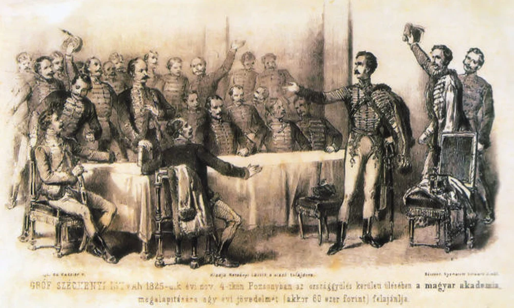 Széchenyi István felajánlja birtokai egyéves jövedelmét egy tudós társaság megalapítására