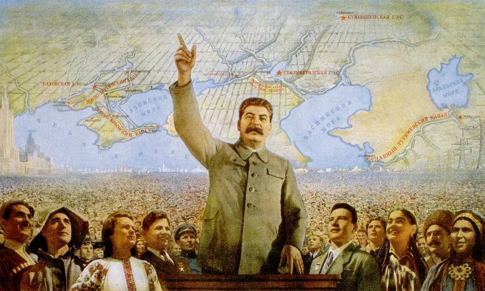 Propagandaplakát a sztálini Szovjetunióból