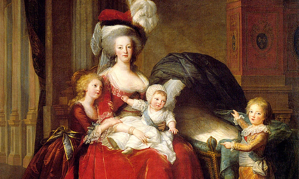Marie Antoinette és gyermekei, Mária Terézia Sarolta, Lajos Károly és Lajos József