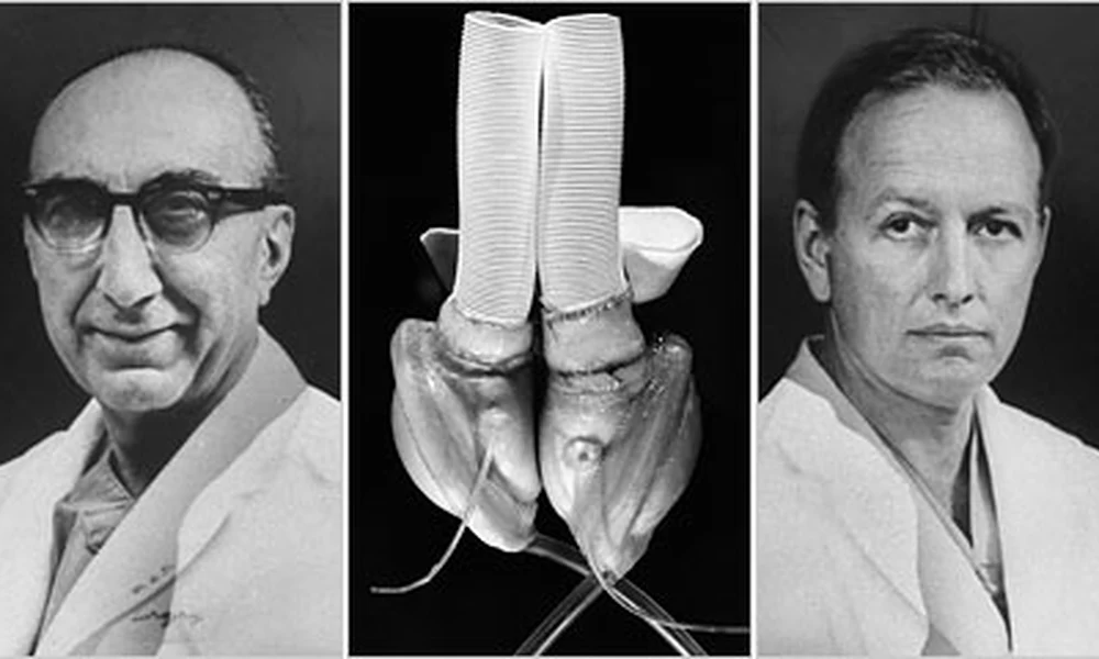 Dr. Michael E. DeBakey és Dr. Denton A. Cooley