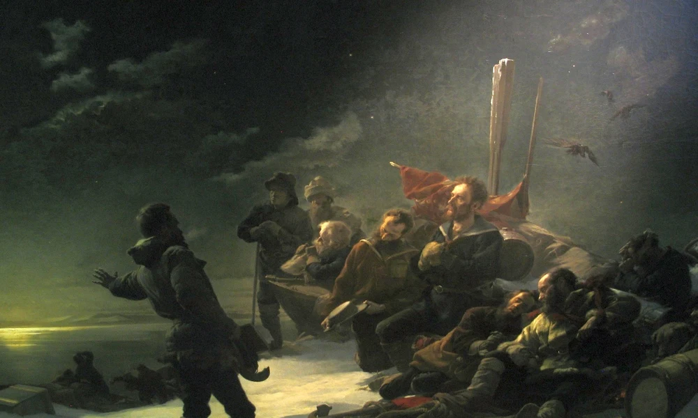 „Sohasem hátrálunk” Julius von Payer festménye