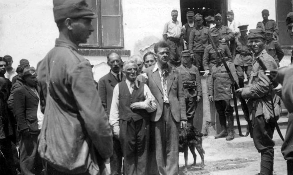 Zsidók összegyűjtése a jászvásári pogrom idején
