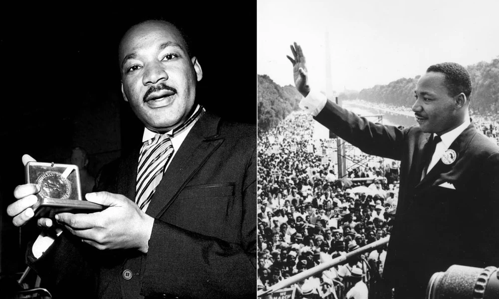 Martin Luther King a Nobel-díjjal