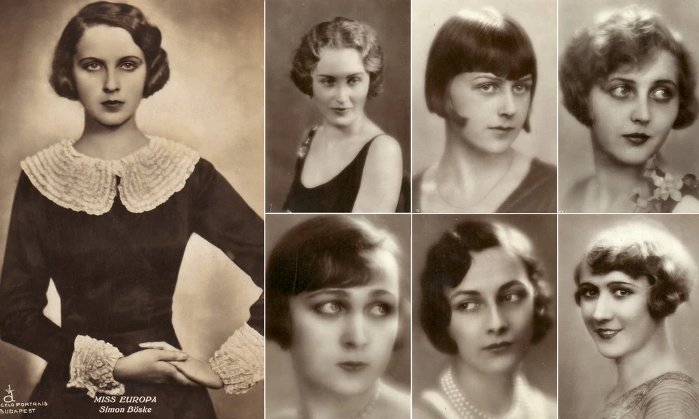 Íme a 16 lány, akiket a magyar Simon Böske legyőzött az 1929-es Miss Európa-versenyen