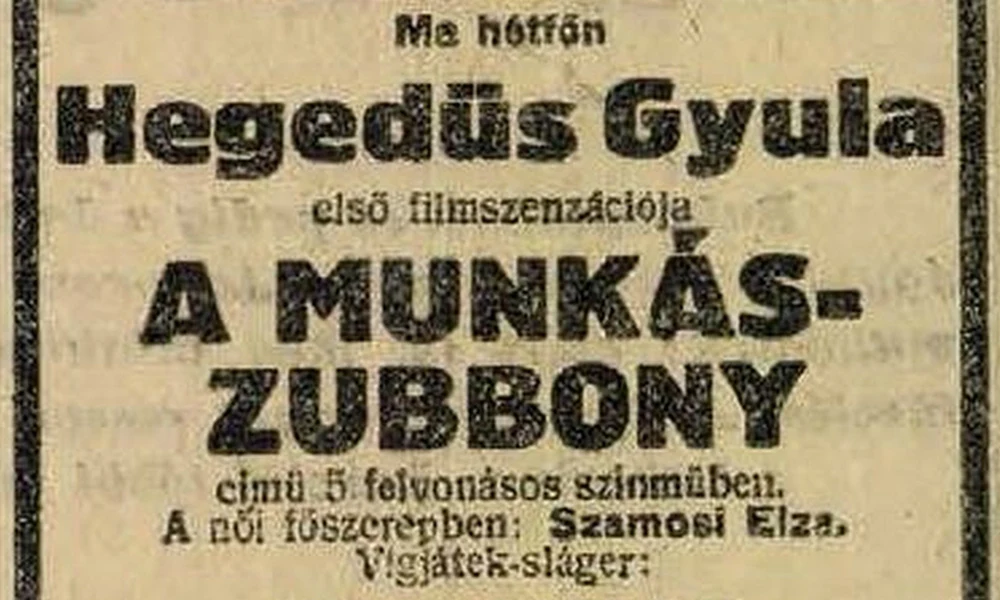 A Munkászubbony plakátja
