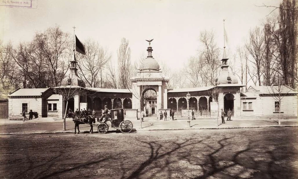 A Budapesti Állatkert főkapuja 1900 körül