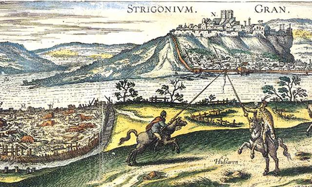 Magyar és török lovas párviadala Esztergomnál