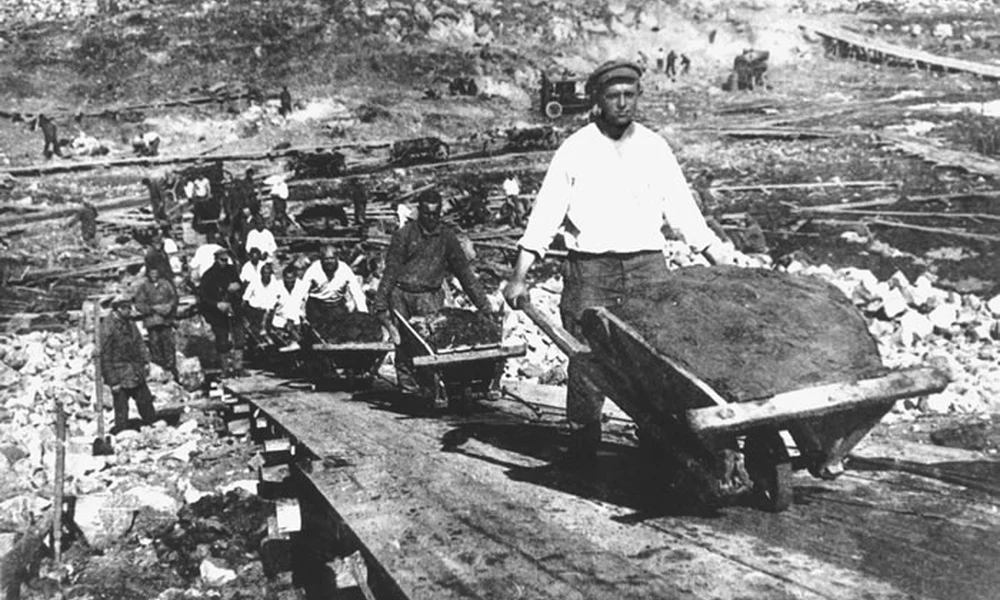 Gulag-táborban dolgozó rabok