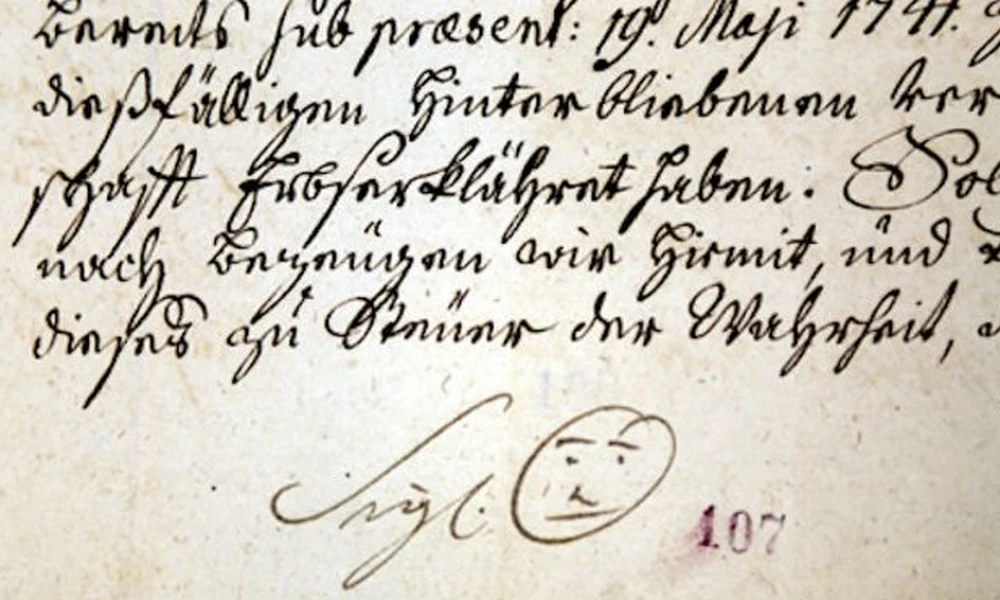 Egy morvaországi kolostor apátja már a 18. században használt smiley-t