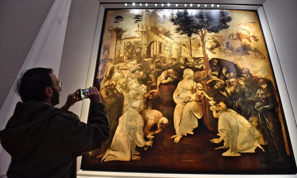 Leonardo da Vinci: Háromkirályok imádása