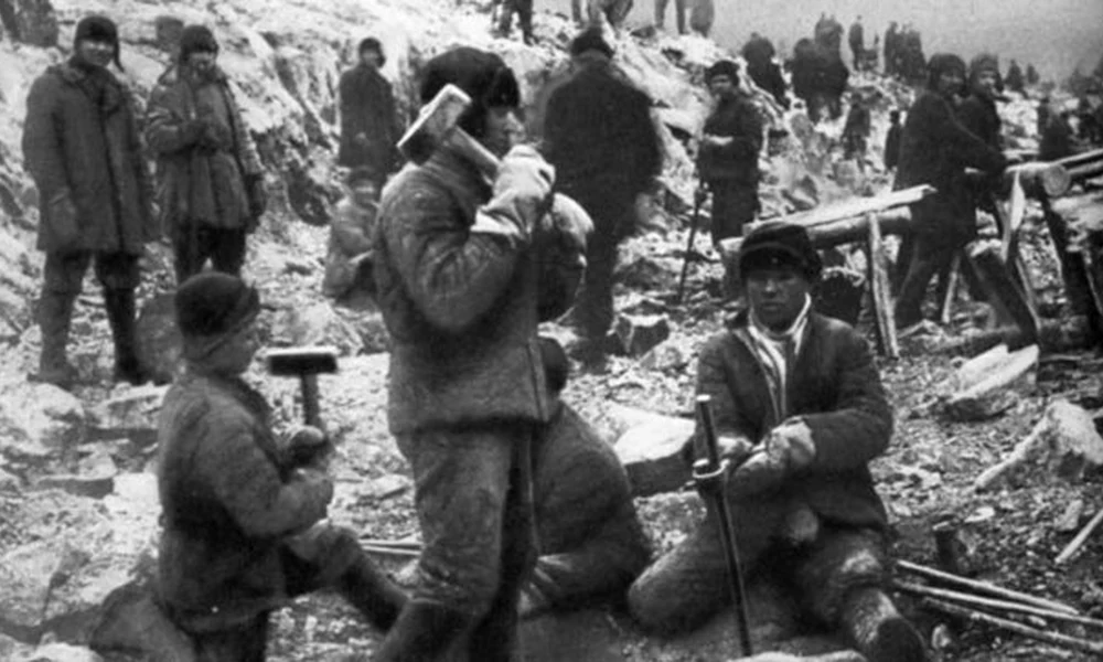 Gulag-rabok munka közben