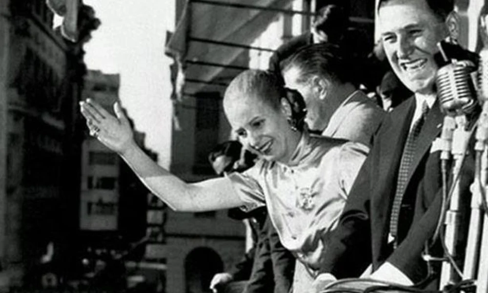 Juan Perón és felesége, Evita