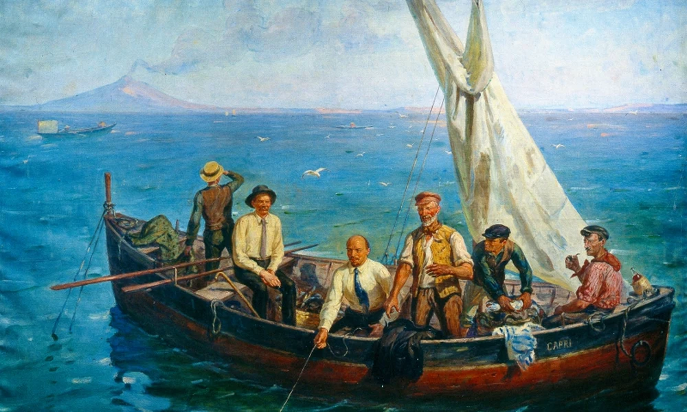 Gorkij és Lenin Capri szigetén