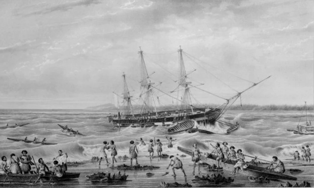 A felfedező hajója, a Corvette L'Astrolabe 