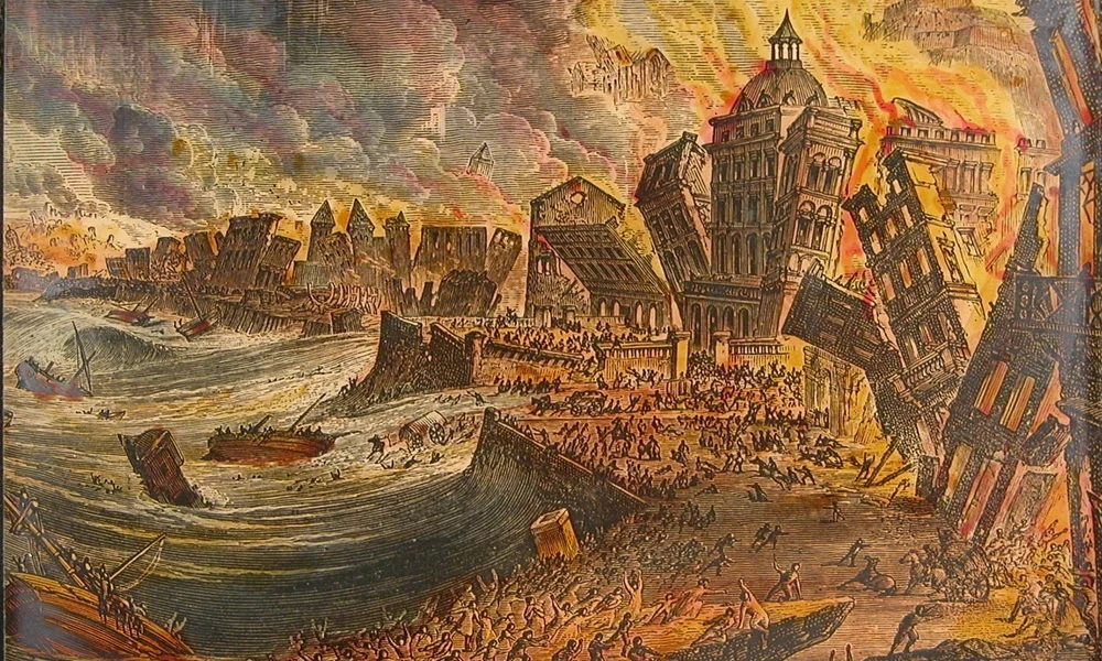 Az 1755-ös, Lisszabont romba döntő földrengés
