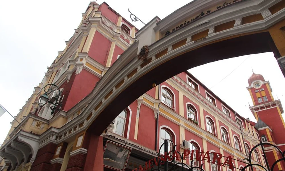 A Sarajevska Pivara bejárata