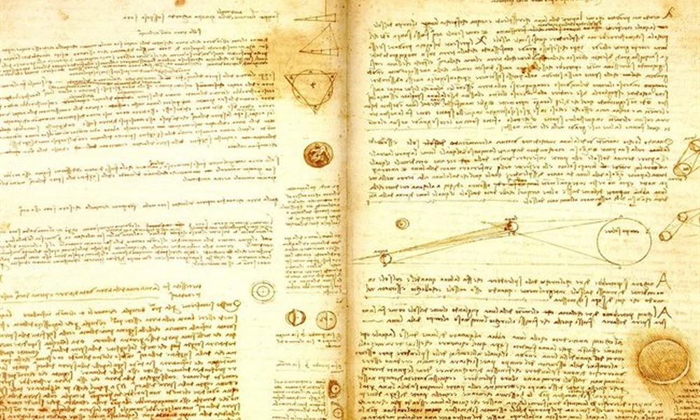 da Vinci tükörírásos jegyzetei
