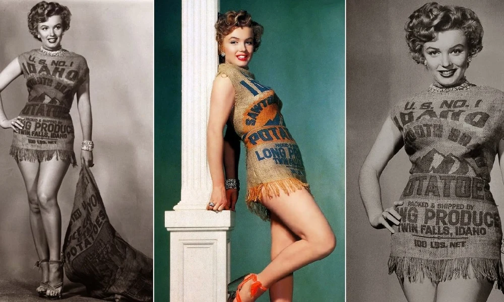 Marilyn Monroe krumpliszsákban
