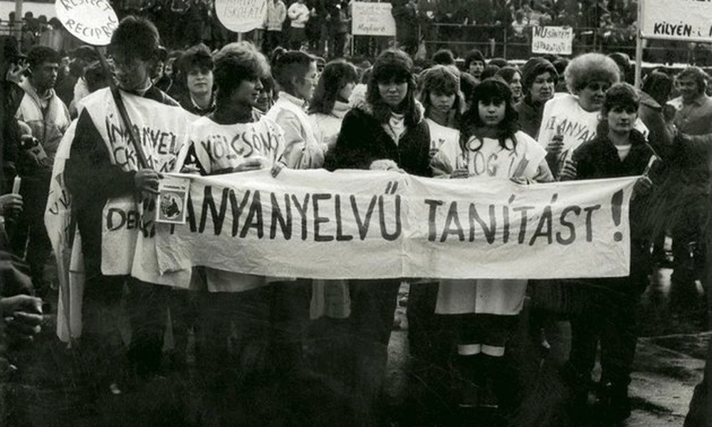Tüntetés Marosvásárhelyen