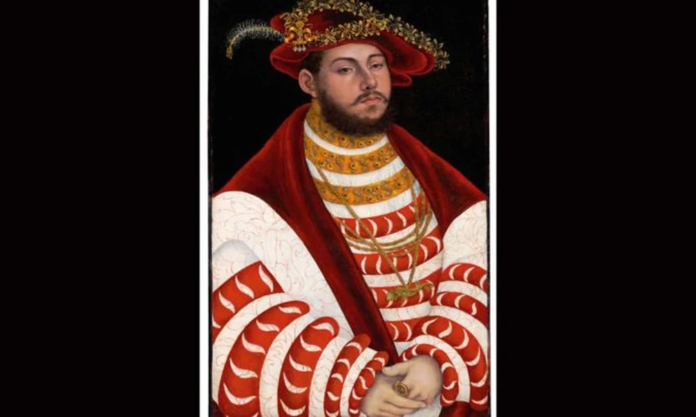 Lucas Cranach portréja I. János Frigyes szász választófejedelemről
