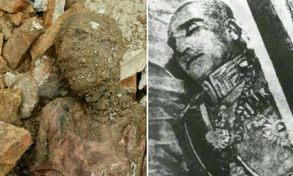 A megtalált múmia és Reza Pahlavi holtteste